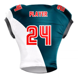 Camiseta de Fútbol Americano Personalizada Premium, Sublimada, Ropa Deportiva Profesional, Fabricante OEM, Suministro Corto - Product Image 5