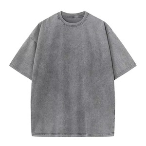 Custom Front Logo Oversized Polyester T-Shirt for Men's Women's Streetwear Anti-Shrink Silk Screen Printed Wholesale - Product Image 5