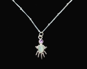 Pendentif en argent 925 plaqué argent avec améthyste et amazonite, style luxueux, collier unisexe, à porter tous les jours - Product Image 5