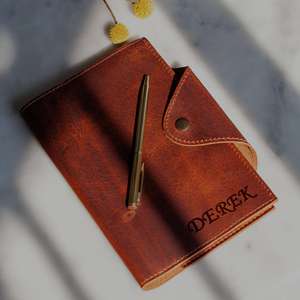 Couverture de carnet en cuir classique pour affaires, étui rechargeable pour journal, porte-carnet d'écriture NBC-0048 - Product Image 1