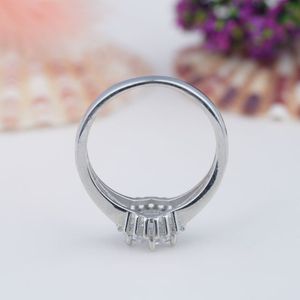 Anillo de Boda Ovalado de Plata de Ley S925 Chapado en Oro de 14K con Zafiro para Dama Digna y Elegante, Certificado - Product Image 5