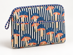 Funda Protectora para Laptop Acolchada con Diseño de Hongos, Impermeable, de Algodón, con Cierre de Cremallera y Tela Suave - Product Image 6