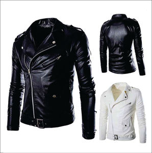 Veste en cuir confortable pour homme avec logo personnalisé, imperméable et coupe-vent, épaisse pour l'hiver, pour adultes - Service OEM - Product Image 2