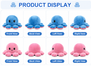 Peluche de Pulpo Gigante, Muñeco de Peluche de Pulpo, Animal Marino, Cojín de Peluche, Tela Velboa, Fabricación OEM, Venta al por Mayor, Peluche Personalizado - Product Image 3