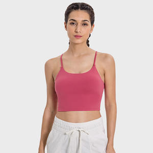 Soutien-gorge de sport pour femme en promotion – Haute qualité, extensible dans 4 directions, respirant, écologique, élasticité moyenne, XS personnalisable à l'avant - Product Image 2
