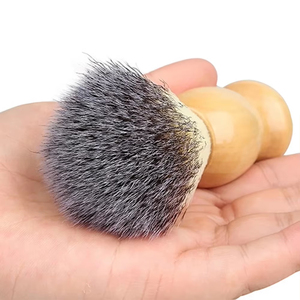 \Men's Shaving <b>Brush</b> with Soft Bristles Professional Stainless Steel Top High Quality Beard Lather Tool for Soap Foam & Barber - Product Image 1