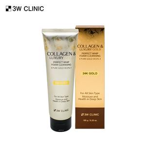 180 กรัม ลักชัวรี่ โกลด์ เพอร์เฟค วิป โฟม คลีนเซอร์ 3 ดับบลิว คลินิก คอลลาเจน เฟเชียล คลีนเซอร์ - Product Image 1
