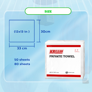 Lingettes nettoyantes non tissées blanches Krclean XK6, fournitures en gros, 50-80 lingettes, sac de lingettes sèches pour patients du Vietnam - Product Image 4