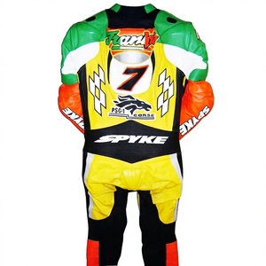 Mono/Traje de moto Pierfrancesco Chili 1Pc de piel de vaca/canguro para motociclista, para pista/conducción, nivel profesional. - Product Image 2