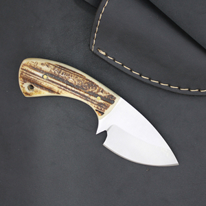 Custom Handmade Drop Point Hunting <b>Knife</b> Stainless Steel Blade <b>Bone</b> <b>Handle</b> Outdoor Skinner <b>Knife</b> 0.6mm Thickness - Product Image 2