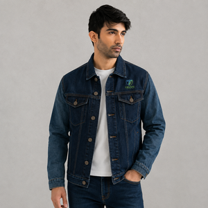 Vestes en jean pour hommes sur mesure OEM, coupe oversize, manches longues, boutonnées, de haute qualité avec poches, grandes tailles 2026 - Product Image 1