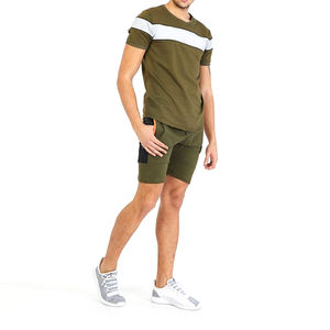 Nouvel ensemble décontracté d'été imprimé pour homme : T-shirt à manches courtes et short, ensemble de survêtement uni, vêtements de marque pour homme, ensemble 2 pièces - Product Image 2