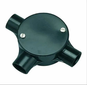 กล่องต่อสายไฟฟ้า PVC แบบ 3 ทาง พรีเมียม ทรงกลม สำหรับติดตั้งสายไฟ ท่อร้อยสาย และระบบจ่ายไฟ - Product Image 3