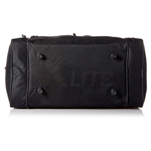 Sac de sport unisexe en nylon violet et noir, forme rectangulaire, fermeture éclair, plusieurs compartiments, sangle réglable, pour l'entraînement et les voyages - Product Image 4