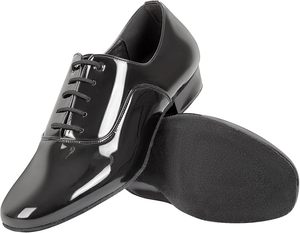 Men's Latin <b>Dance</b> Shoes Leather Lace-up Cotton Fabric Lining Salsa Tango Ballroom Modern Professional Performance Practice - Product Image 1