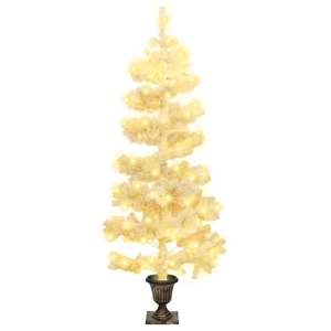Árbol de Navidad Mediano con Diseño en Espiral, PVC Blanco y Acero, Diseño Elegante para Decoraciones Festivas - Product Image 2