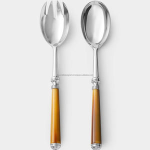 เซิร์ฟเวอร์สลัดสแตนเลสมีสไตล์เหมาะสำหรับการตั้งค่าอาหารค่ำแบบทางการให้ประโยชน์ใช้สอยและมีเสน่ห์ - Product Image 1