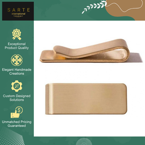 Pince à billets minimaliste en laiton de style luxueux, qualité supérieure, ultra-fine, porte-monnaie en métal, la plus vendue au prix le plus bas du marché - Product Image 3