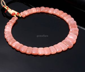 Natural Peach Moonstone Beaded <b>Necklace</b> For Women Handmade Gemstone Choker <b>Statement</b> Jewelry Natural Stone <b>Necklace</b> 14 Inch - Product Image 3