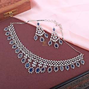 Avenley 18K Gold Plated Zircon Women's Wedding Fashion Necklace and Earring Set - Product Image 4