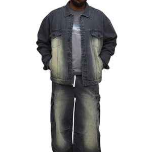 Chaqueta Vaquera para Hombre Talla Grande, Tela al por Mayor, Personalizable, Muestra Gratuita, Mejor Calidad - Product Image 4