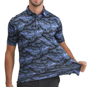 เสื้อยืดออกกำลังกายสำหรับผู้ชาย เทคโนโลยีการพิมพ์แบบระเหิดคุณภาพพรีเมียม พร้อมผ้าที่ช่วยระบายความชื้น - Product Image 1