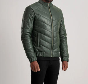 Veste en cuir unisexe tendance, col montant, coupe-vent et imperméable, disponible en différentes couleurs, prix le plus vendu - Product Image 2