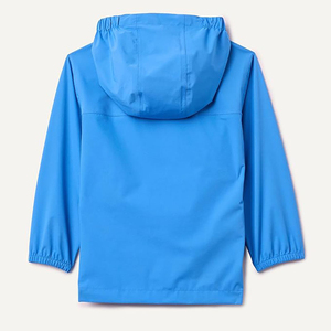 Wholesale Manufacturer Blue Hooded <b>Waterproof</b> Windbreaker <b>Jacket</b> Casual Spring Outdoor Wear with Zipper Closure and Pockets 2026 - Product Image 2