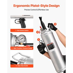 Outil portable de gonflage de pneus à air comprimé de 3,2 gallons/12 L, pression de fonctionnement de 87 à 116 PSI, outil de gonflage manuel à déclencheur - Product Image 4