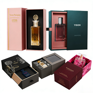 Caja de Cartón para Perfume de 50 ml, Diseño Personalizado de Lujo, con Laminado Mate, Grabado en Relieve y Papel Dorado, Empaque de Regalo para Cosméticos - Product Image 1