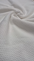 Tissu Kimono en Coton et Polyester Tricoté Respirant et Léger, Texturé Effet Popcorn, pour Hauts et Vestes de Loungewear, 240-250 GSM, Largeur 51 Pouces