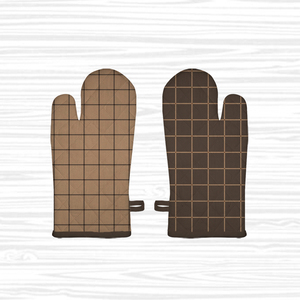 Sai Impex - Gants de four modernes gris et blancs rayés matelassés 100% coton, résistants à la chaleur, lavables, paire pour la cuisine - Product Image 2