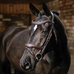 Bridon de cheval durable, entièrement personnalisable et réglable, en cuir PU de haute qualité avec rembourrage souple et quincaillerie en acier inoxydable. OEM bienvenu. - Product Image 1