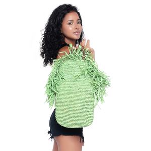 Haute couture écologique femmes fait à la main raphia Jute sac fourre-tout pour l'été plage voyage et Shopping Logo personnalisé en gros - Product Image 4