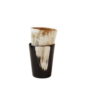 Vaso de Acero Inoxidable y Cuerno Hecho a Mano - Ecológico y Duradero, Diseño Personalizado para Uso en Comedores Rústicos y Bebidas - Product Image 3