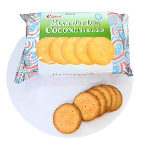 Gourment Unique Coconut Crispy Coconut Crackers Sweet 160g Round Snack | ODM Available - Product Image 3