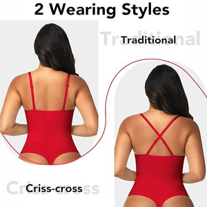 Nouvel Arrivage Solid Trader Combinaison Résille Unie Sexy à Col Rond Amincissante pour Femme, Tenue de Plage Estivale - Product Image 2