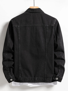 <b>Men</b> <b>Denim</b> <b>Jackets</b> Distressed for <b>Men</b> With Full Customization Custom Sport Style <b>Men's</b> Jeans <b>Jacket</b> for Outdoor Wear - Product Image 1