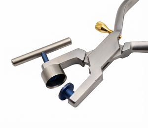 Optitech Healthcare PR-7404 Broyeur osseux dentaire manuel, instrument chirurgical, argent, certifié CE, Power Grip, qualité chirurgicale - Product Image 4
