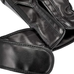 Guantes de Boxeo MMA de Cuero Impermeables de Nuevo Diseño para Entrenamiento de Artes Marciales, Cierre Ajustable con Gancho y Bucle, Antideslizantes, Absorben la Humedad - Product Image 2