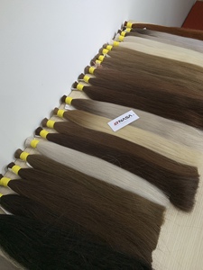Extensions de cheveux naturels vierges vietnamiens de haute qualité Nasa Hair, 20-28 pouces, en vrac, à clipser, super double drawn, couleur décolorée - Product Image 5