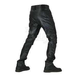 Pantalon de moto en cuir de qualité supérieure, confortable, respirant et durable, avec design de sécurité et finition soignée, pour la vente en gros. - Product Image 3