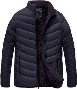 Blouson Bomber Matelassé Personnalisé avec Logo Imprimé 2026 – Manteau d'Hiver Chaud Doublé en Fausse Fourrure pour Hommes – Vente en Gros - Product Image 3