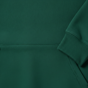Sweat-shirt à capuche oversize pour homme, vert uni, en molleton de coton, décontracté, pour l'automne, coupe classique, avec poches, tricoté, teint uni - Product Image 5