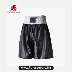 Shorts de boxe bleus pour hommes, coupe classique, 100% polyester, vêtements d'arts martiaux durables, taille adulte - Product Image 3