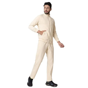 Wholesale New Fashion Men Zipper <b>Matching</b> Color Tracksuit <b>Long</b> Sleeve Coat + Pants Set Outdoor Sports Casual Suits - Product Image 3