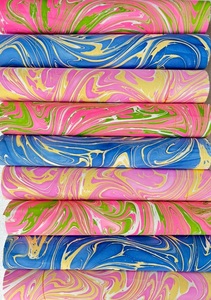 Premium <b>Handmade</b> Marble <b>Paper</b> with vibrant swirl patterns for crafts packaging stationery and creative projects - Product Image 2
