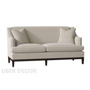 โซฟา Loveseat รุ่น Durban ขนาด 60 นิ้ว ดีไซน์หรูหราหุ้มเบาะอย่างดี สำหรับ 2 ที่นั่ง เหมาะสำหรับตกแต่งบ้านสไตล์โมเดิร์น โดย Uber Decor - Product Image 3