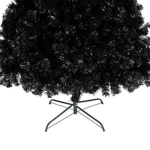 Árbol de Navidad de PVC de 1600 Ramas y 6 Pies de Altura, Color Negro - Product Image 6