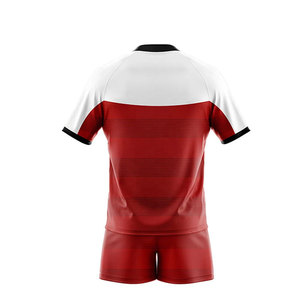 Créez votre propre logo sur un uniforme de rugby à manches courtes, un best-seller confortable et écologique pour hommes - Product Image 2